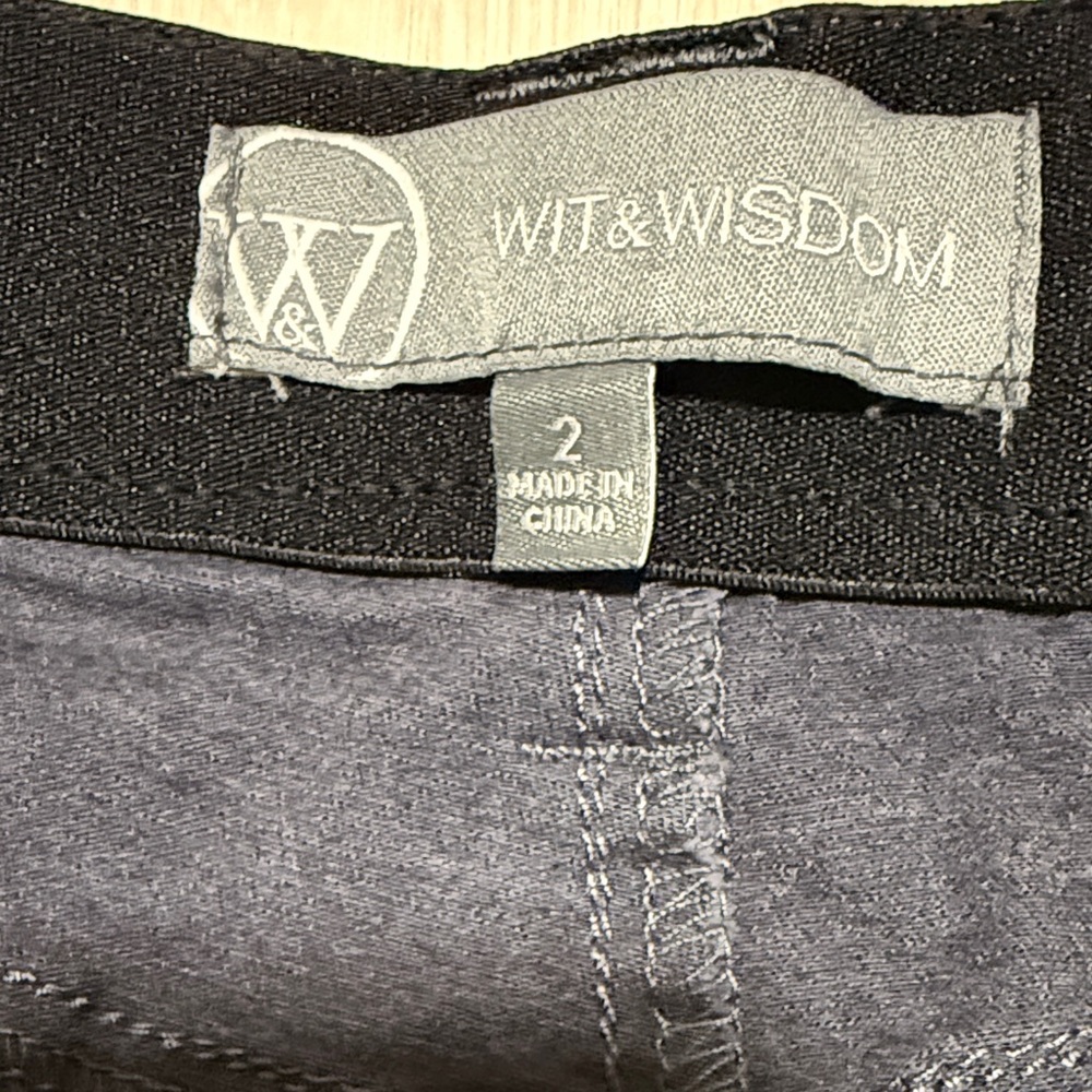 Wit & Wisdom Dark Blue Denim Shorts - Picture 3 of 7